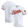 B.Orioles Blank Player White Limited Elite Home Game Ldoa Stitched Jerseys