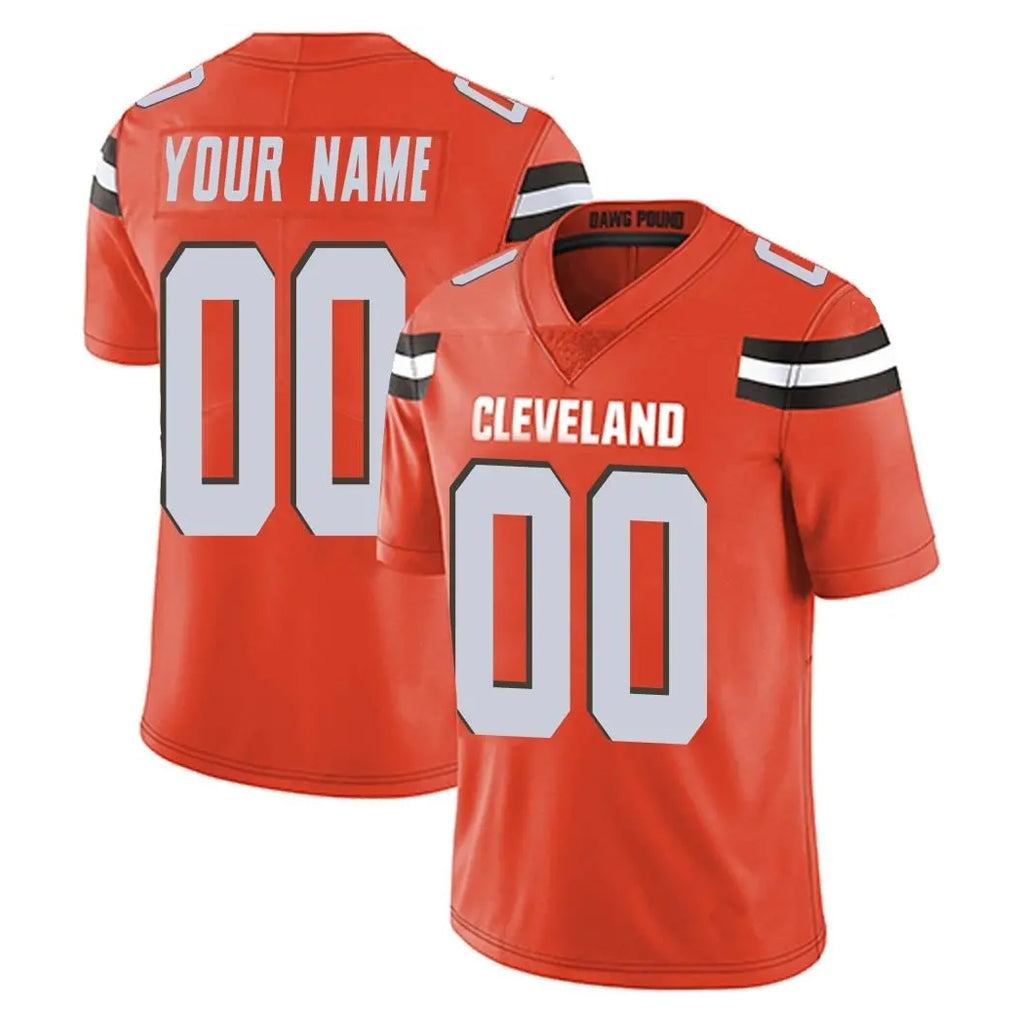 Custom C.Browns Orange Alternate Vapor Untouchable Limited Home Game Any Name & Numbers Ldoa Stitched Jerseys