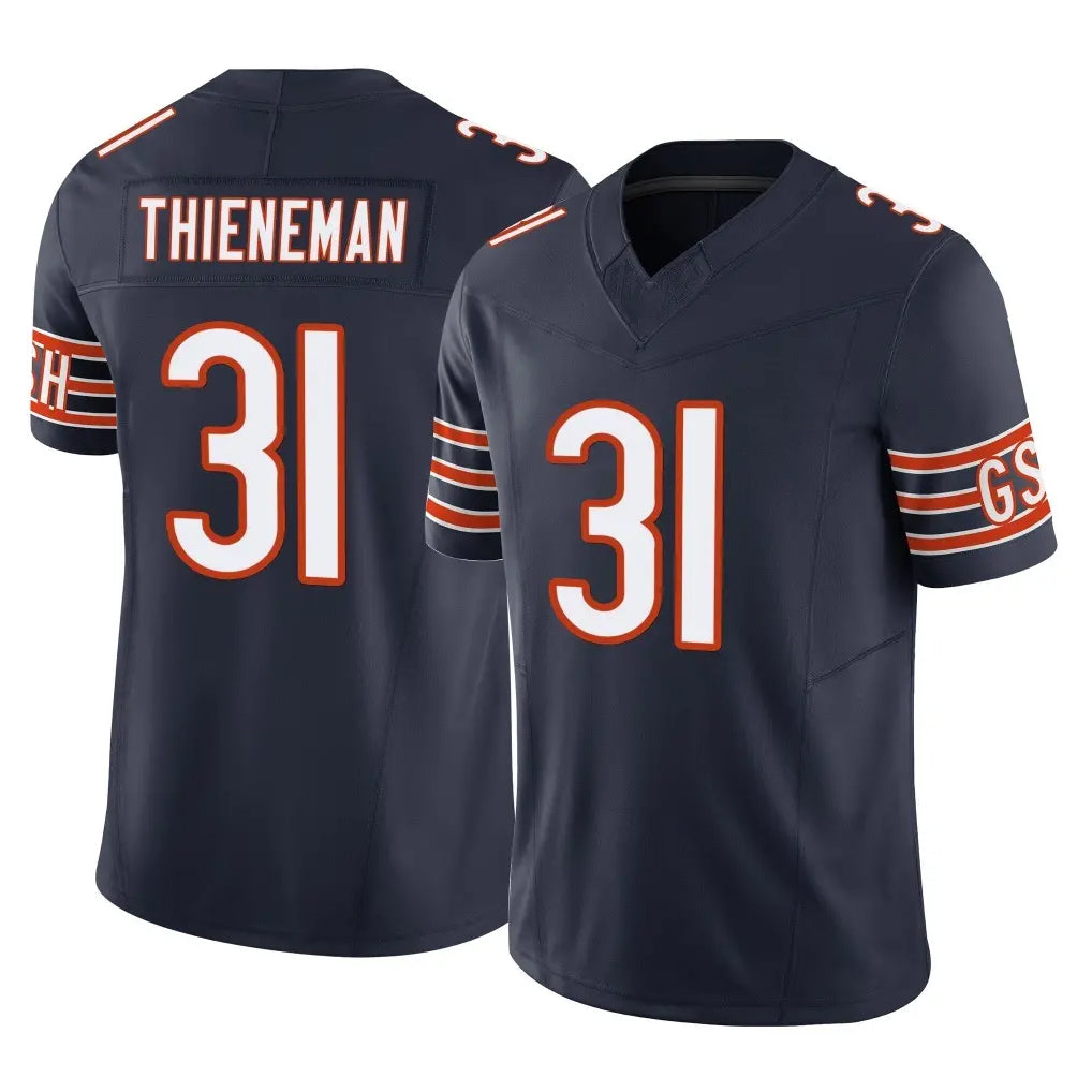 C.Bears #31 Dillon Thieneman Player Navy Vapor F.U.S.E. Limited Home Game Ldoa Stitched Jerseys