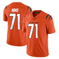 C.Bengals #71 Amarius Mims Player Orange Vapor Untouchable Limited Home Game Ldoa Stitched Jerseys