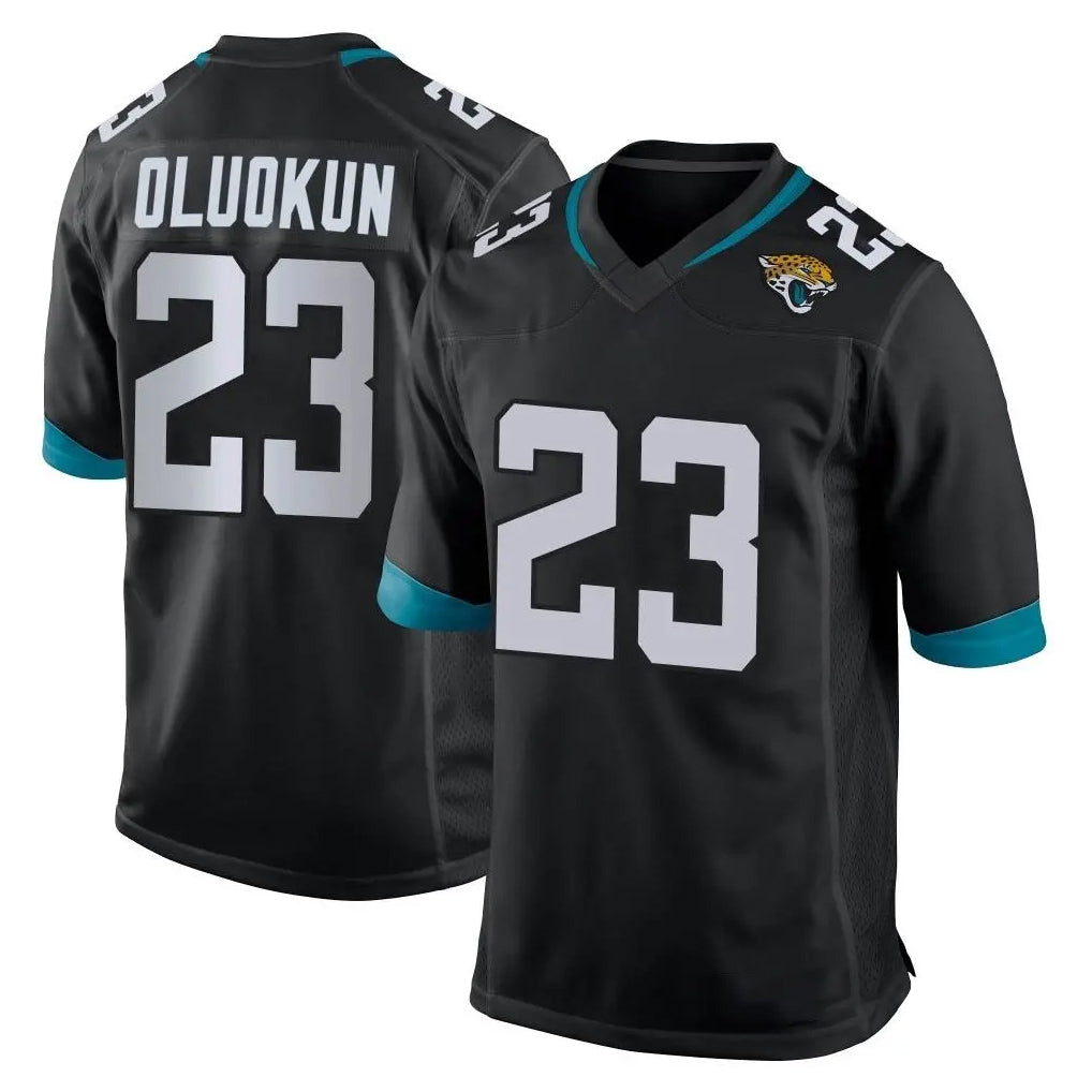 J.Jaguars #23 Foyesade Oluokun Player Black Home Game Ldoa Stitched Jerseys