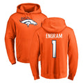 D.Broncos #1 Evan Engram Player Orange Pullover Hoodie Limited Ldoa Stitched Jerseys