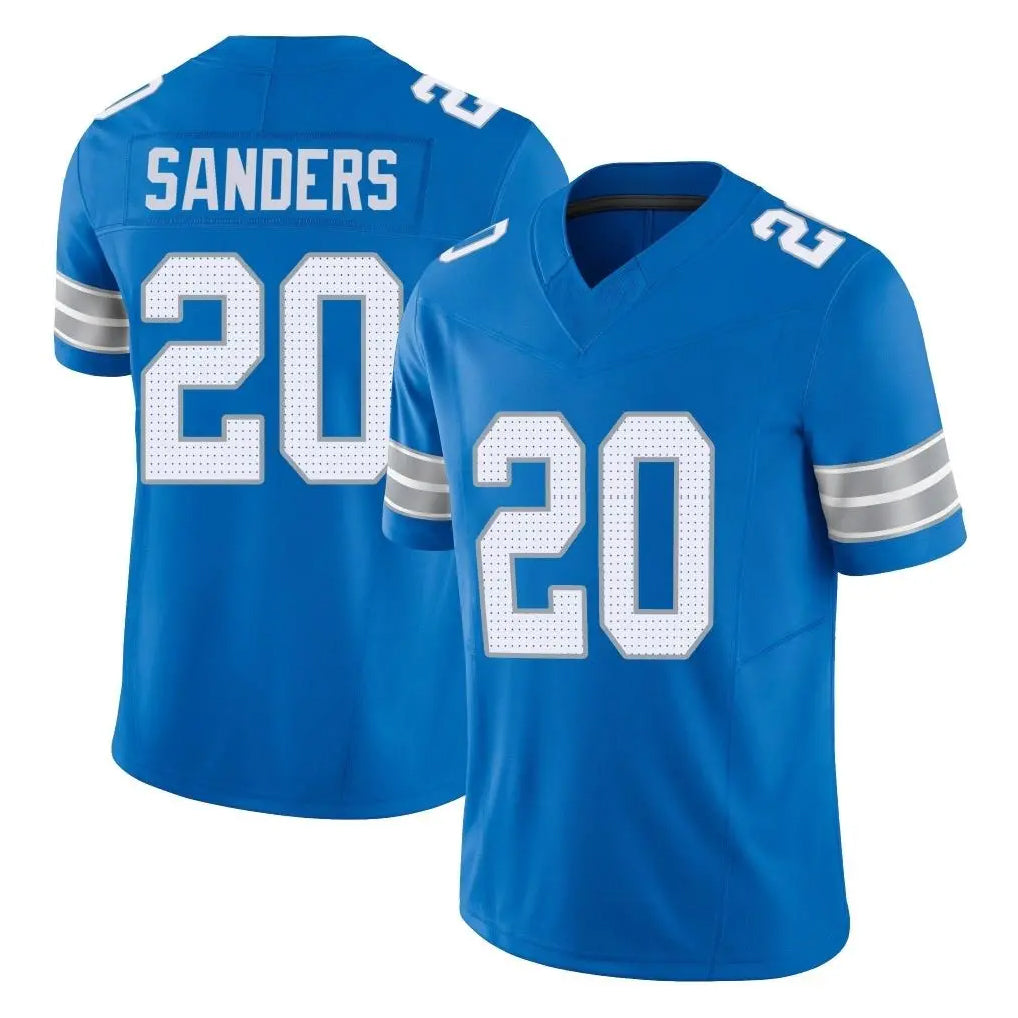 D.Lions #20 Barry Sanders Player Blue Limited Vapor F.U.S.E. Alternate Home Game Ldoa Stitched Jerseys