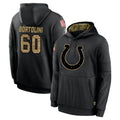 IN.Colts #60 Tanor Bortolini Player Black Salute to Service Hoodies Limited Game Ldoa Stitched Jerseys