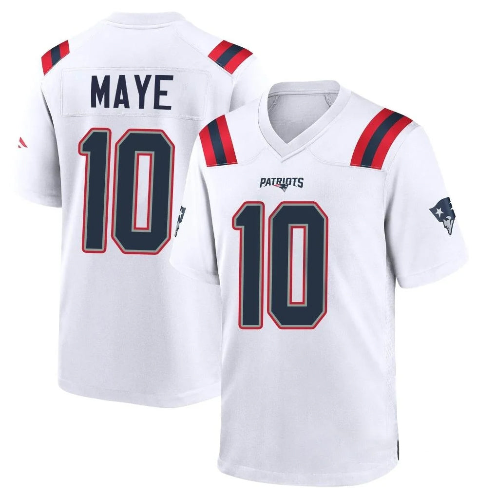 NE.Patriots #10 Drake Maye Player White Home Game Ldoa Stitched Jerseys