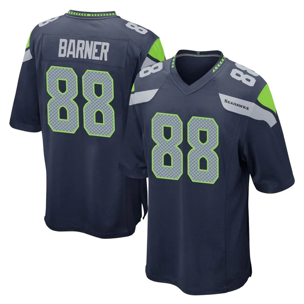 S.Seahawks #88 AJ Barner Player Navy Home Game Ldoa Stitched Jerseys