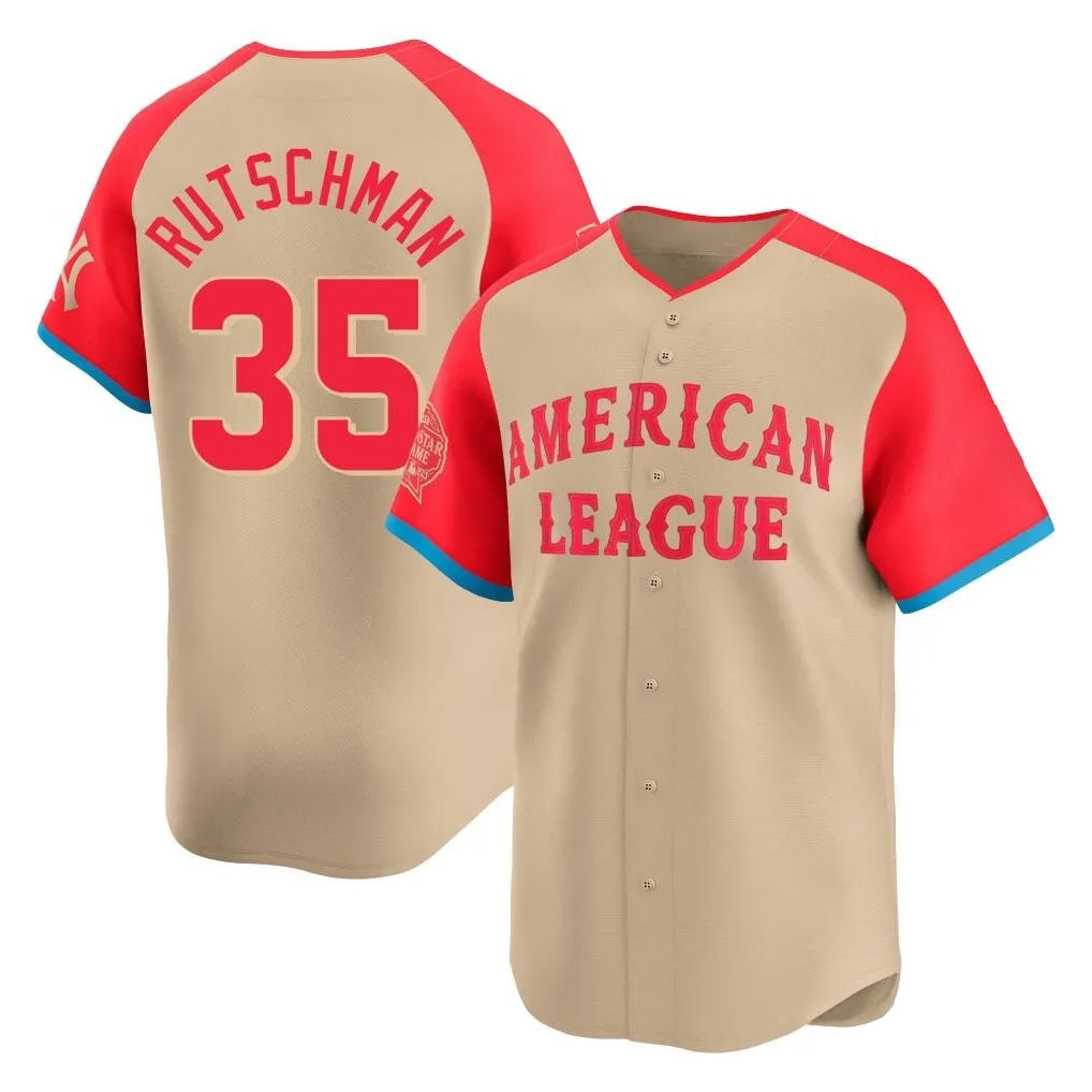 B.Orioles #35 Adley Rutschman Player Cream American League All-Star Limited Home Game Ldoa Stitched Jerseys