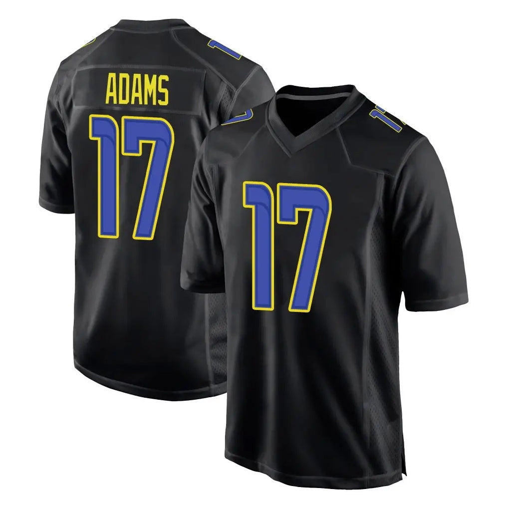 LA.Rams #17 Davante Adams Player Black Fashion Limited Home Game Ldoa Stitched Jerseys