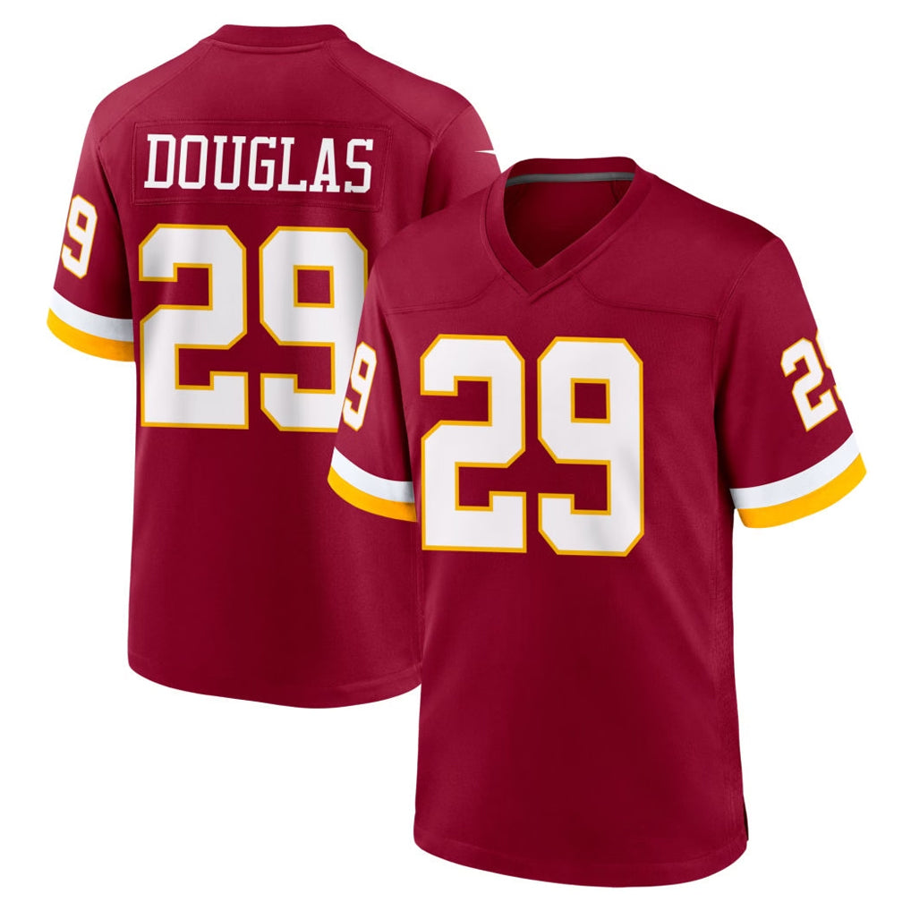W.Commanders #29 Rasul Douglas Player Burgundy Game Home Ldoa Stitched Jerseys