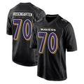 B.Ravens #70 Roger Rosengarten Player Black Carbon Fashion Home Game Ldoa Stitched Jerseys