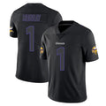 M.Vikings #1 Kyler Murray Player Black Impact LImited Home Game Ldoa Stitched Jerseys