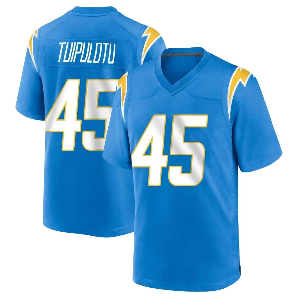 LA.Chargers #45 Tuli Tuipulotu Player Blue Home Game Ldoa Stitched Jerseys