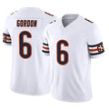C.Bears #6 Kyler Gordon Player White Vapor F.U.S.E. Limited Home Game Ldoa Stitched Jerseys