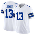 D.Cowboys #13 Caleb Downs Player White Limited Vapor F.U.S.E. Home Game Ldoa Stitched Jerseys