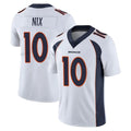 D.Broncos #10 Bo Nix Player White Vapor Untouchable Limited Home Game Ldoa Stitched Jerseys