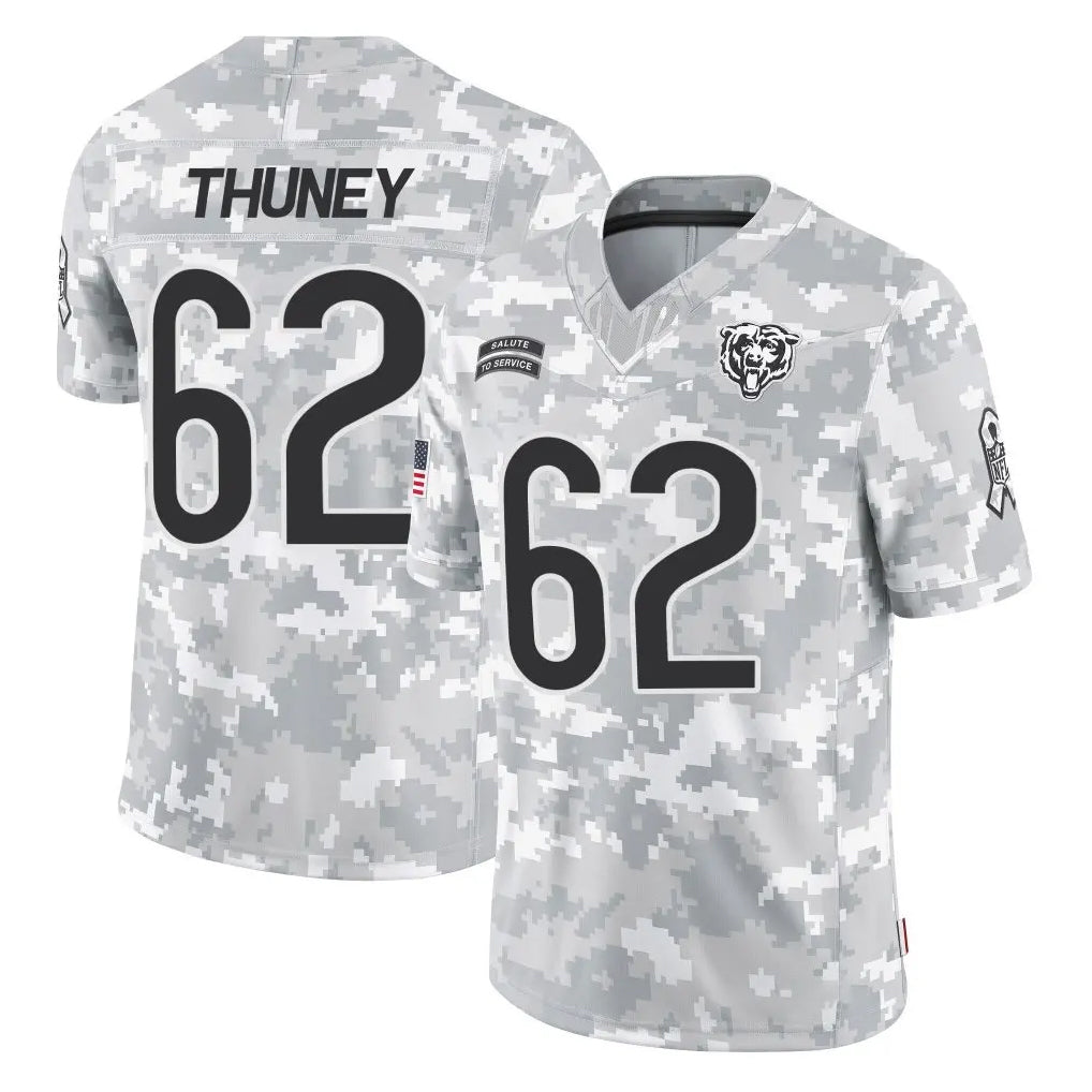 C.Bears #62 Joe Thuney Player Arctic Camo Salute to Service Limited Ldoa Stitched Jerseys