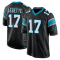 C.Panthers #17 Xavier Legette Player Black Game Ddoa Ldoa Stitched Jerseys