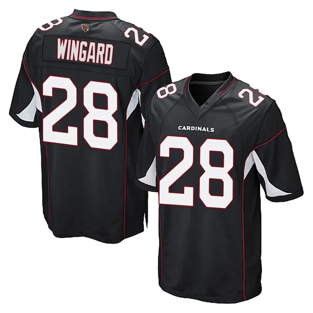 A.Cardinals #28 Andrew Wingard Player Black Home Game Stitched Jerseys