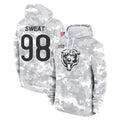 C.Bears #98 Montez Sweat Player Arctic Camo Salute to Service Pullover Hoodies Limited Ldoa Stitched Jerseys