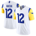 LA.Rams #12 Puka Nacua Player White Vapor F.U.S.E. Limited Home Game Ldoa Stitched Jerseys