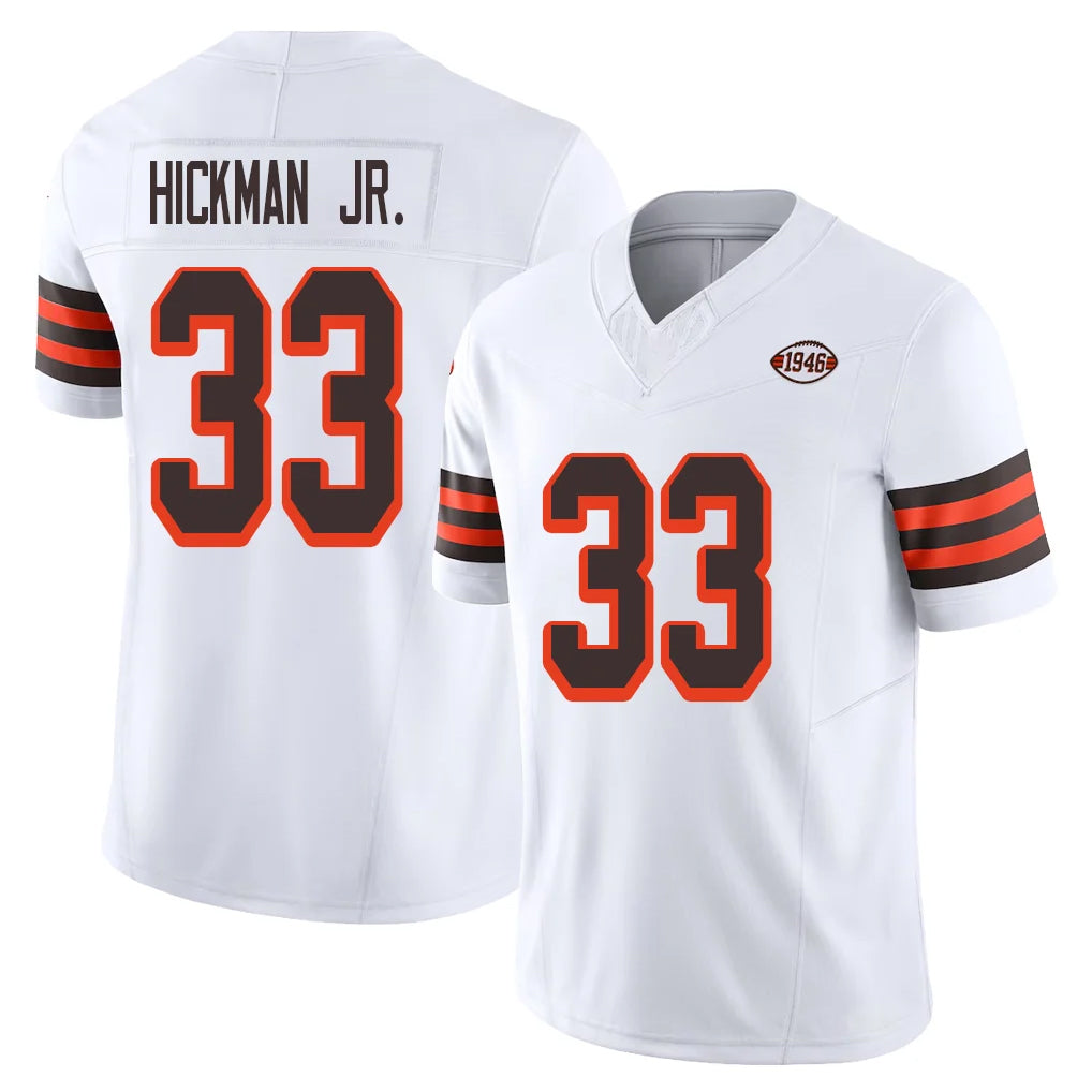 C.Browns #33 Ronnie Hickman Player White Limited Vapor F.U.S.E. Alternate Game Ldoa Stitched Jerseys
