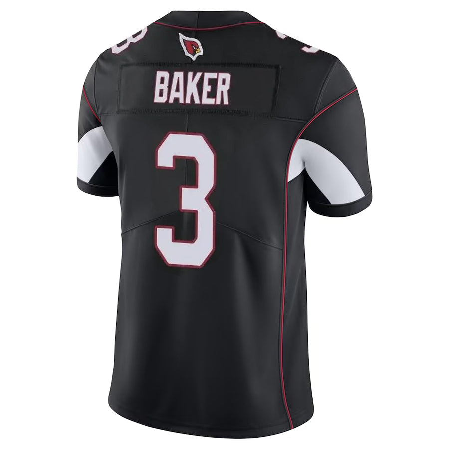 A.Cardinals #3 Budda Baker Player Black Vapor Limited Home Game Ldoa Stitched Jerseys