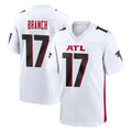 A.Falcons #17 Zachariah Branch Player White Home Game Ldoa Stitched Jerseys