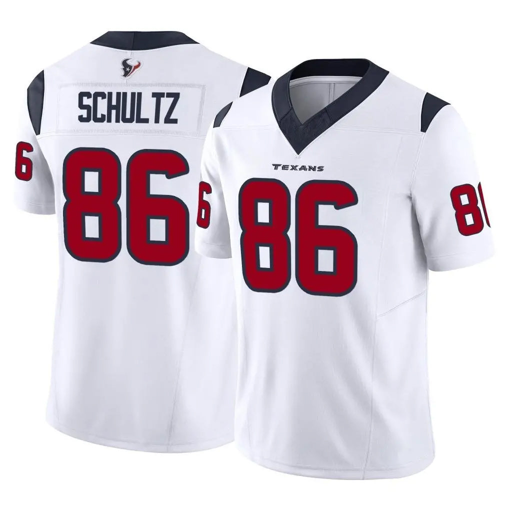 H.Texans #86 Dalton Schultz Player White Limited Vapor F.U.S.E. Home Game Ldoa Stitched Jerseys