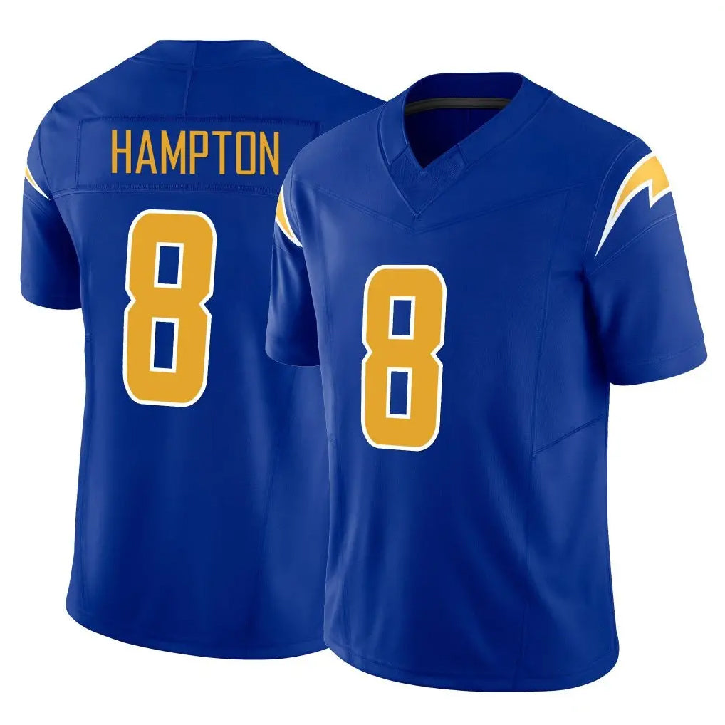 LA.Chargers #8 Omarion Hampton Player Royal Limited Vapor F.U.S.E. Home Game Ldoa Stitched Jerseys