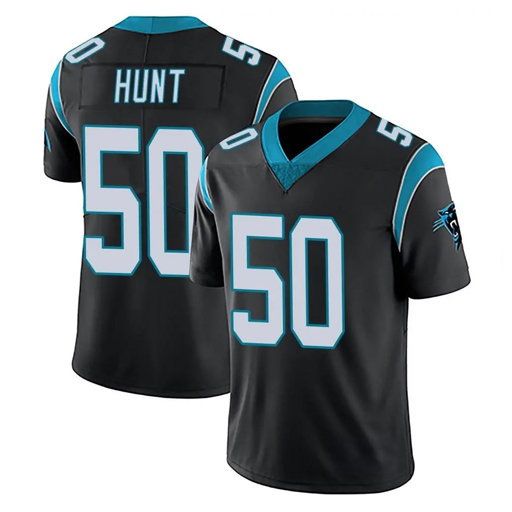 C.Panthers #50 Robert Hunt Player Black Vapor Untouchable Limited Game Ldoa Stitched Jerseys