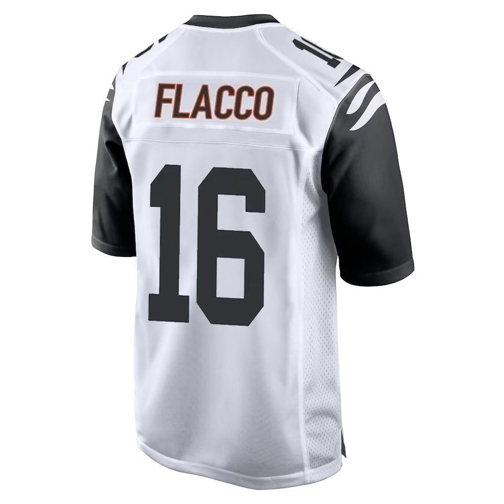 C.Bengals #16 Joe Flacco Player White Alternate Home Game Ldoa Stitched Jerseys