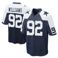 D.Cowboys #92 Quinnen Williams Player Navy-White Alternate Home Game Ldoa Stitched Jerseys
