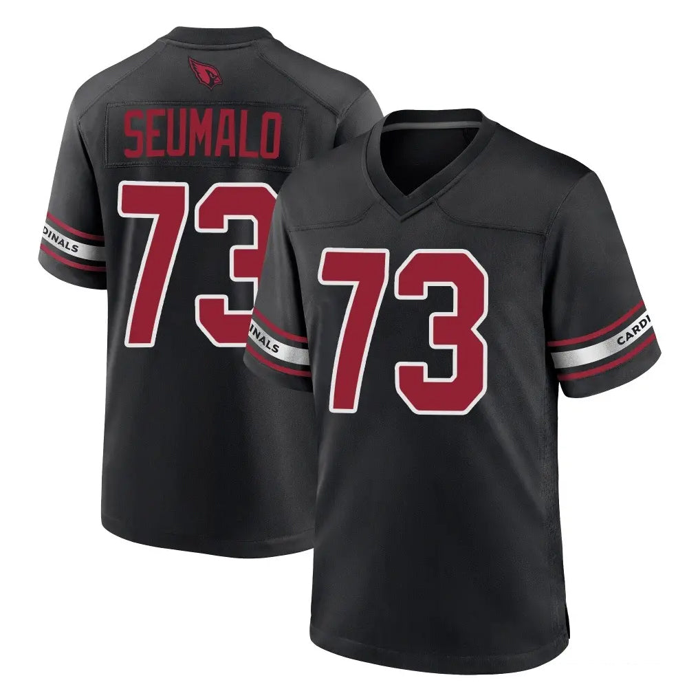 A.Cardinals #73 Isaac Seumalo Player Black Alternate Game Ldoa Stitched Jerseys