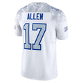 B.Bills #17 Josh Allen Player White Rivalries Collection Vapor Limited Ldoa Stitched Jerseys