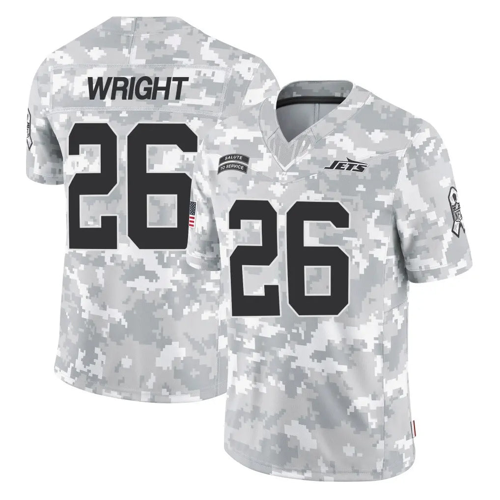 NY.Jets #26 Nahshon Wright Player Arctic Camo Salute to Service Limited Game Ldoa Stitched Jerseys