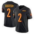 W.Commanders #2 Amik Robertson Player Black Limited Vapor F.U.S.E. Home Game Ldoa Stitched Jerseys