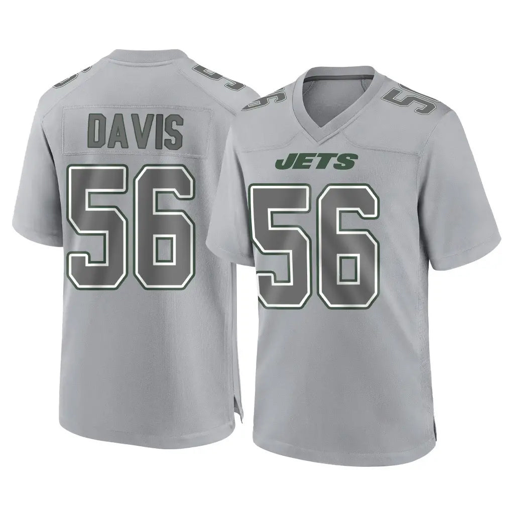 NY.Jets #56 Demario Davis Player Gray Limited Atmosphere Fashion Home Game Ldoa Stitched Jerseys