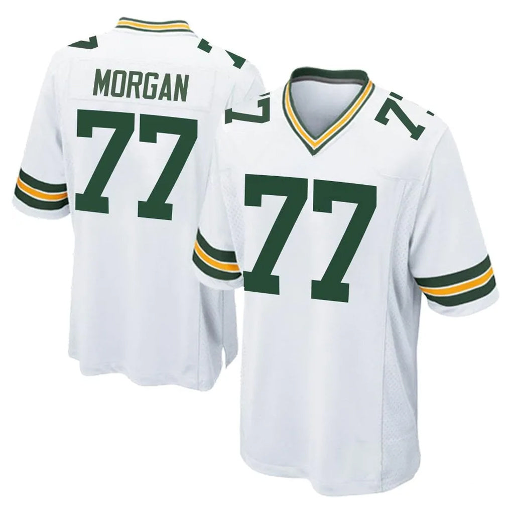 GB.Packers #77 Jordan Morgan Player White Home Game Ldoa Stitched Jerseys