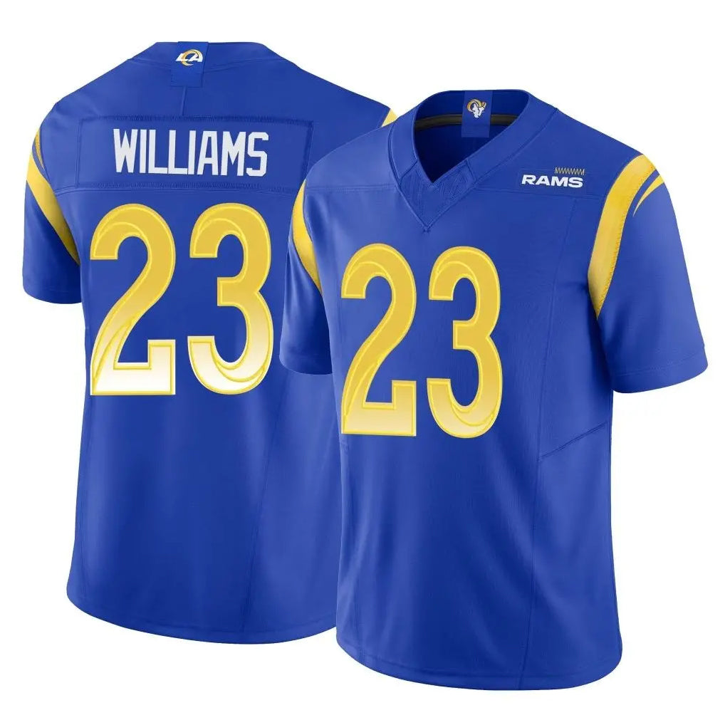 LA.Rams #23 Kyren Williams Player Royal Limited Vapor F.U.S.E. Home Game Ldoa Stitched Jerseys