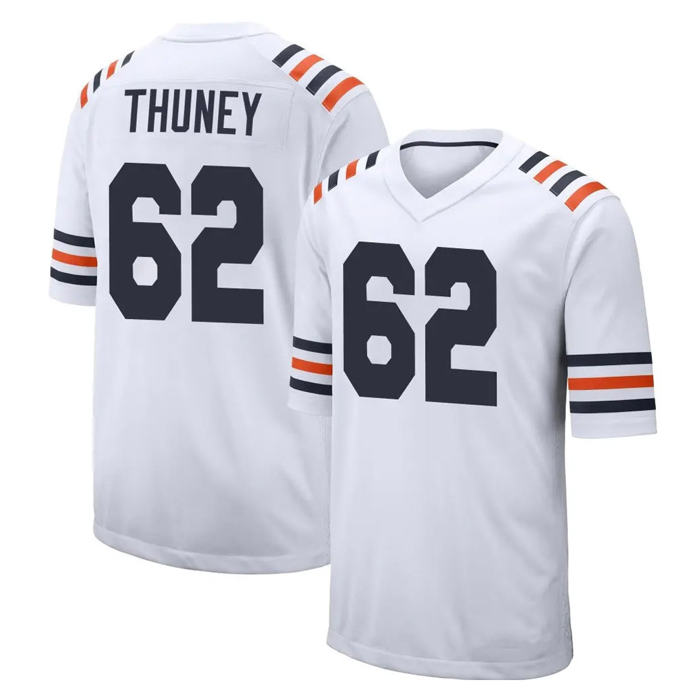 C.Bears #62 Joe Thuney Player White Classic Home Game Ldoa Stitched Jerseys