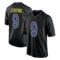 LA.Rams #9 Matthew Stafford Player Black Fashion Limited Home Game Ldoa Stitched Jerseys