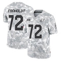 A.Cardinals #72 Hjalte Froholdt Player Arctic Camo Limited Salute To Service Home Game Ldoa Stitched Jerseys