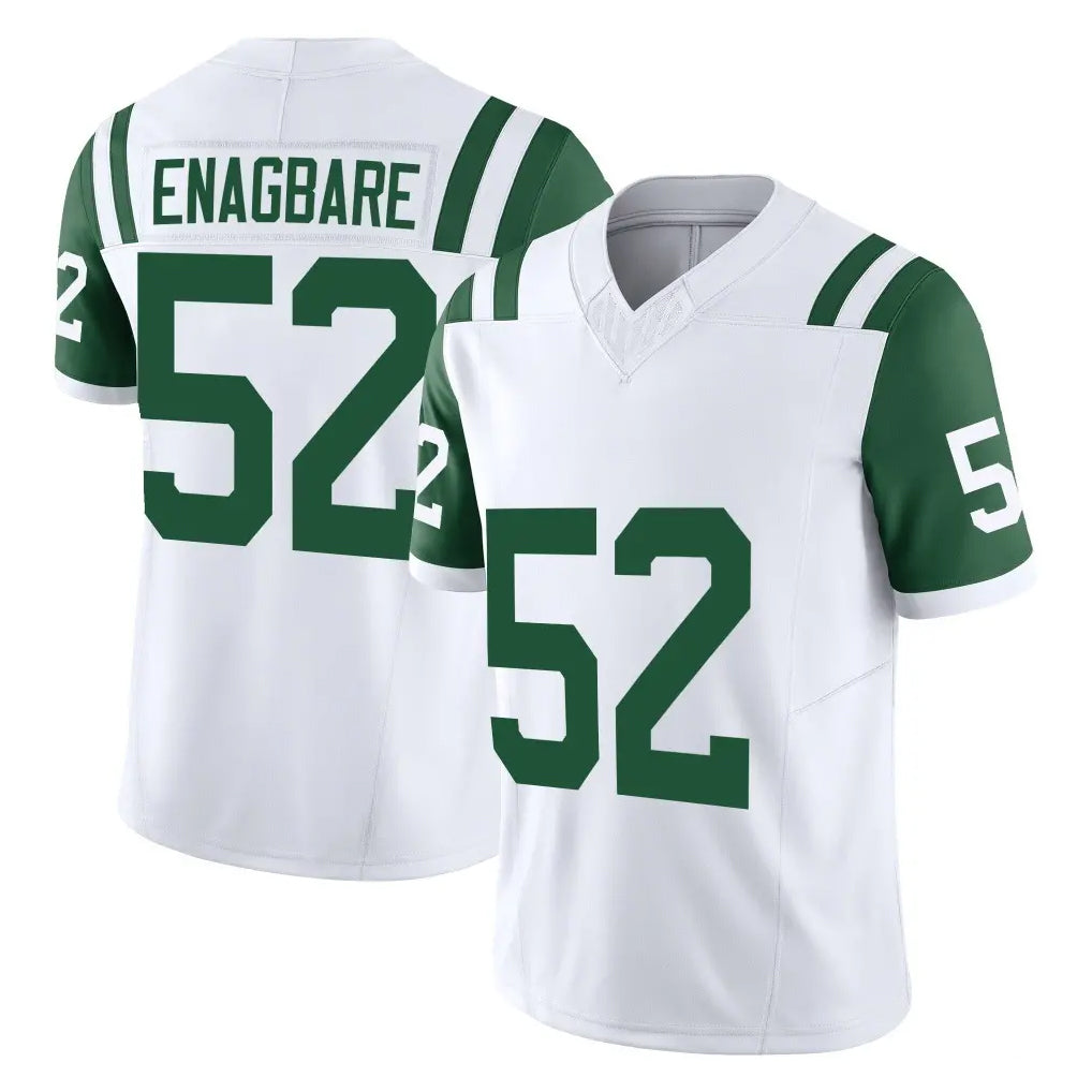NY.Jets #52 Kingsley Enagbare Player White Limited Classic Vapor F.U.S.E. Home Game Ldoa Stitched Jerseys
