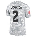 A.Cardinals #2 Will Johnson Player Camo Salute to Service Limited Home Ldoa Stitched Jerseys
