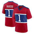 NY.Giants #1 Malik Nabers Player Red Century Home Game Ldoa Stitched Jerseys