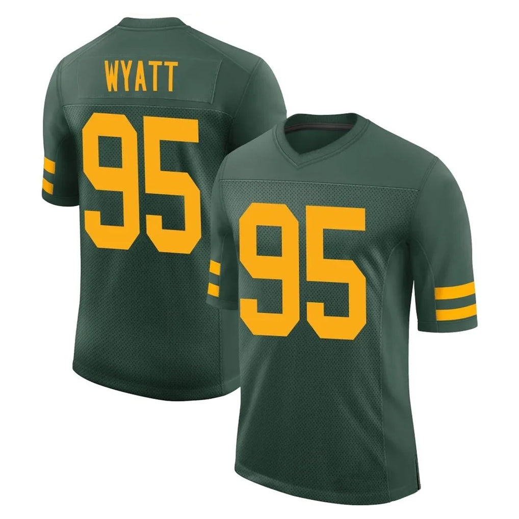 GB.Packers #95 Devonte Wyatt Player Green Alternate Vapor Home Game Ldoa Stitched Jerseys