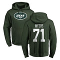 NY.Jets #71 Josh Myers Player Green LOGO Pullover Hoodies Limited Game Ldoa Stitched Jerseys