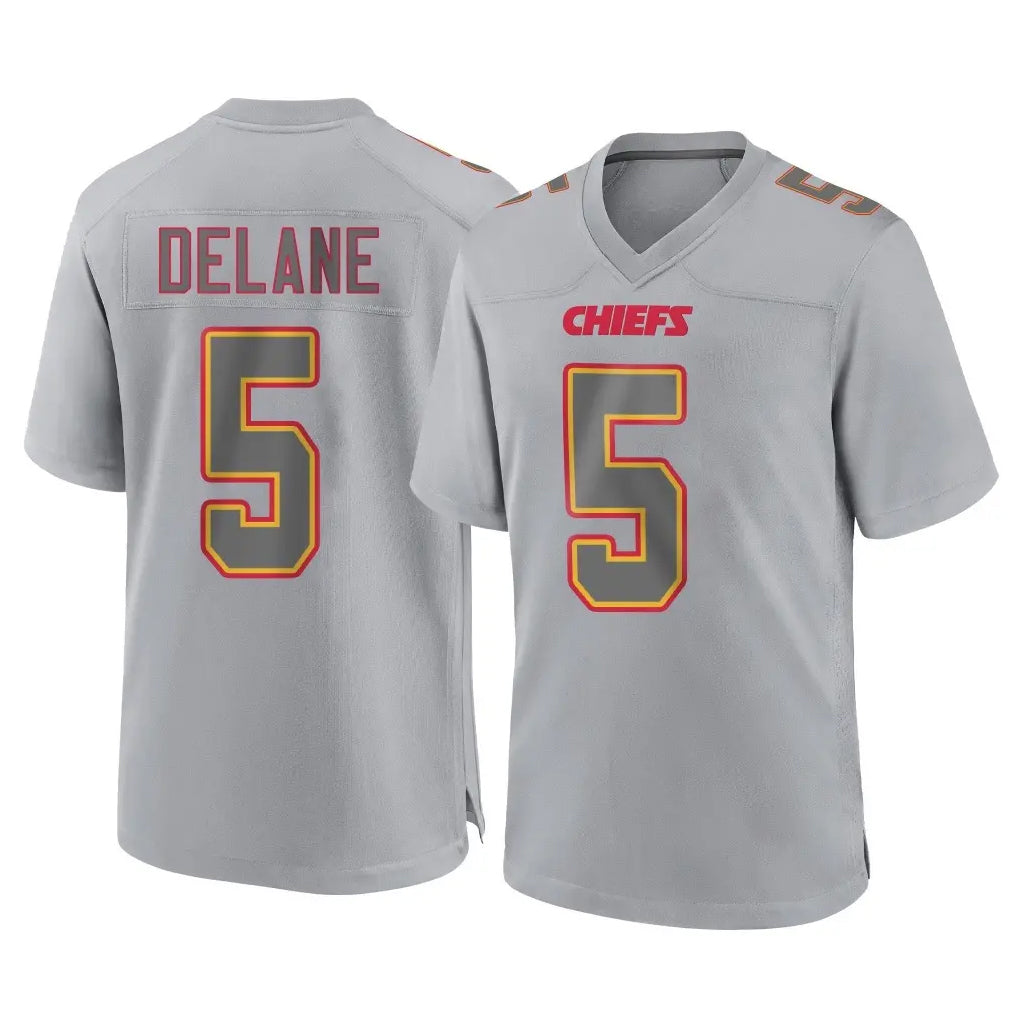 KC.Chiefs #5 Mansoor Delane Player Gray Atmosphere Fashion Game Ldoa Stitched Jerseys