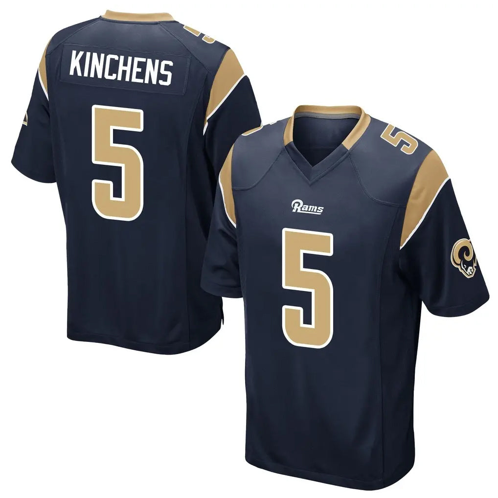 LA.Rams #5 Kamren Kinchens Player Navy Home Game Ldoa Stitched Jerseys