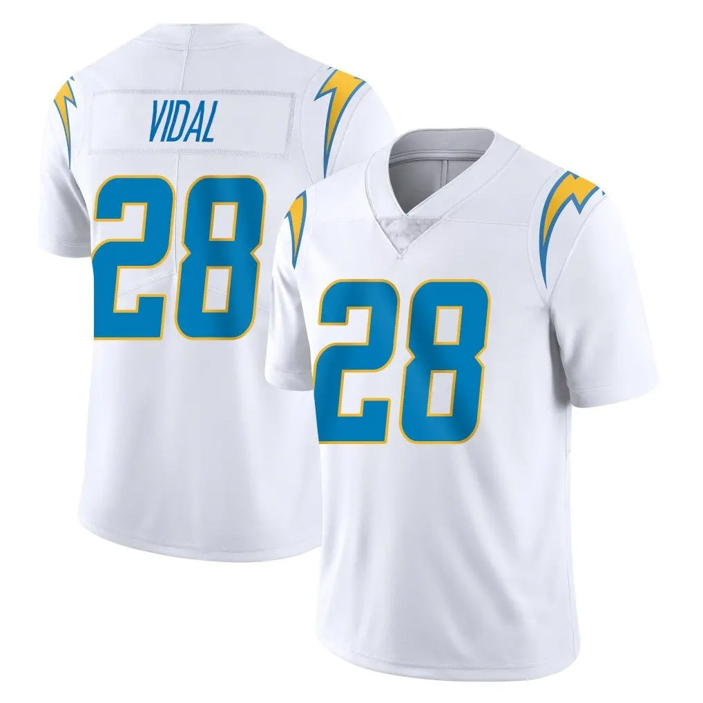 LA.Chargers #28 Kimani Vidal Player White Limited Vapor Untouchable Home Game Ldoa Stitched Jerseys